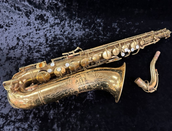 Vintage Buescher Aristocrat Model 156 Tenor Saxophone in Original Lacquer, Serial #337373